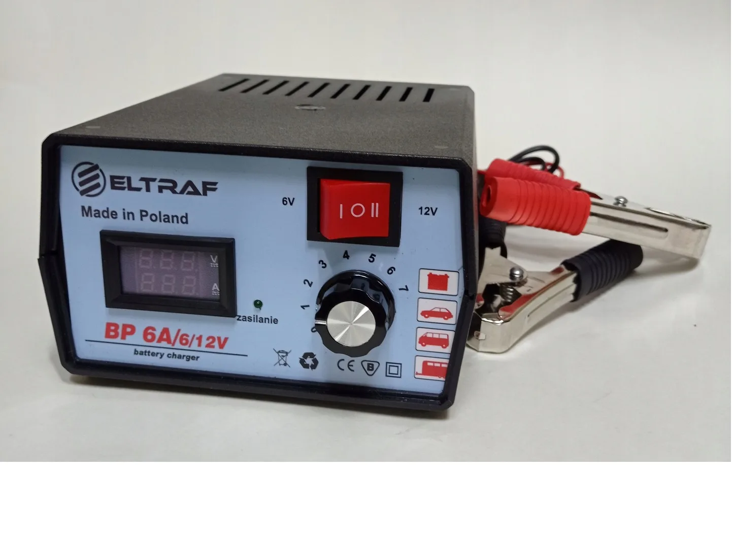 PROSTOWNIK 6A/ 6V/12V Z REGULACJĄ PRĄDU - obrazek 2