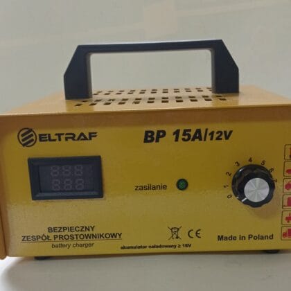 Prostownik 15A/12V (A V) PRODUCENT FIRMA ELTRAF NOWOŚĆ